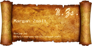 Margan Zsolt névjegykártya